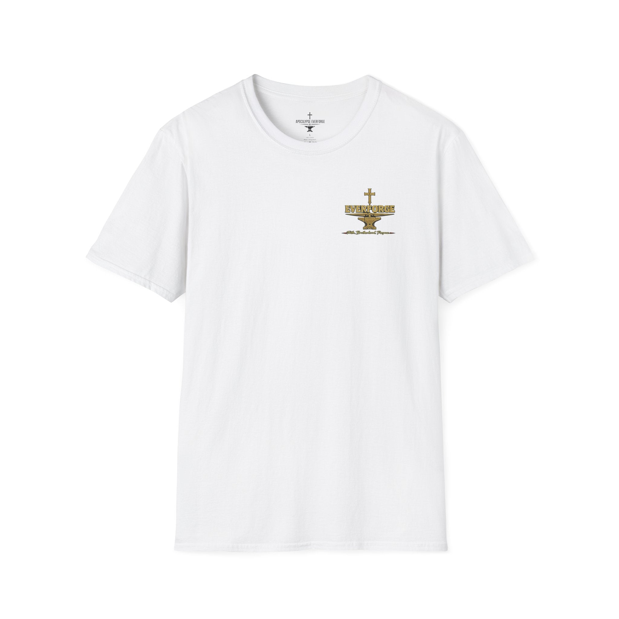 Forged in Fire Anvil Cross T-Shirt — "Forged in Fire" Christian Brotherhood Tee