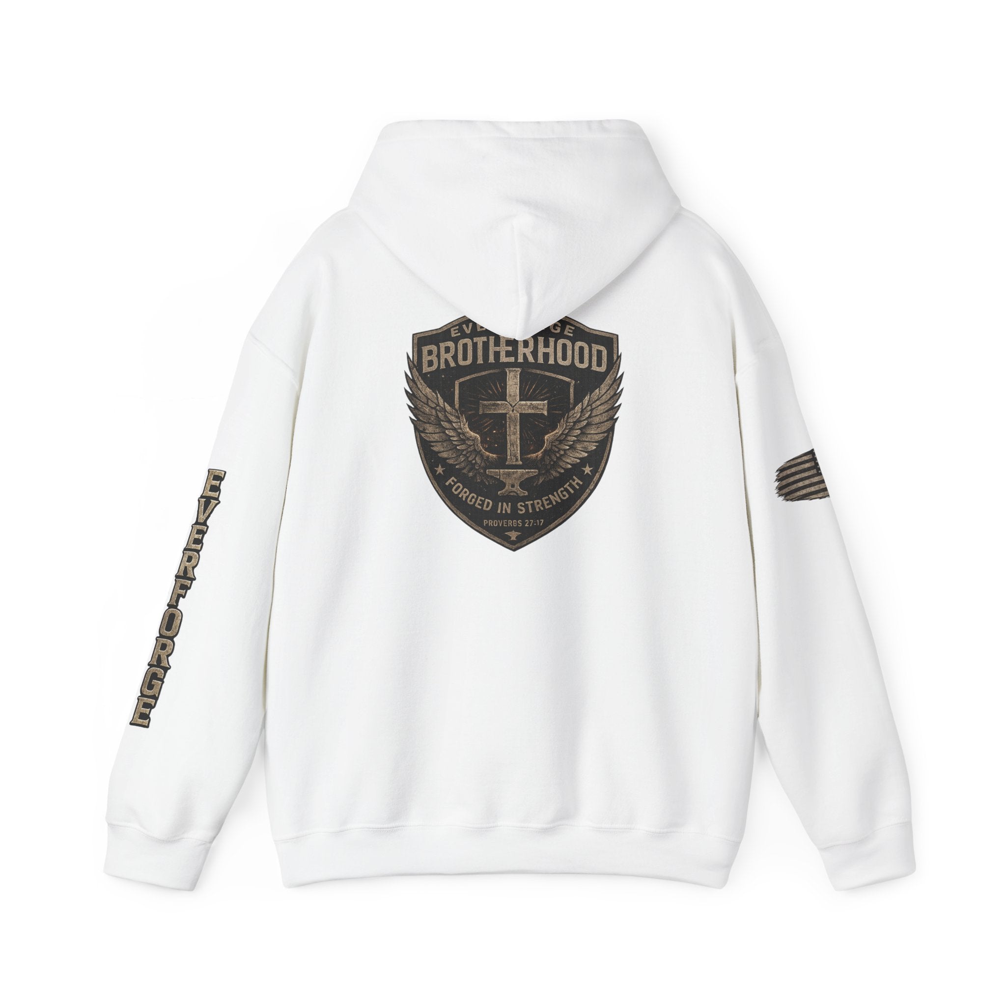 Brotherhood Cross Hoodie — Christian Military Style Pullover