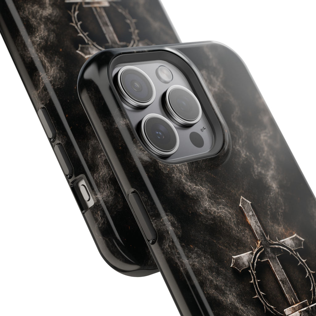 Everforge Faith-Based Magnetic Impact-Resistant Phone Case — "Forged by Faith, Called to Battle" (Ephesians 6:10-19)