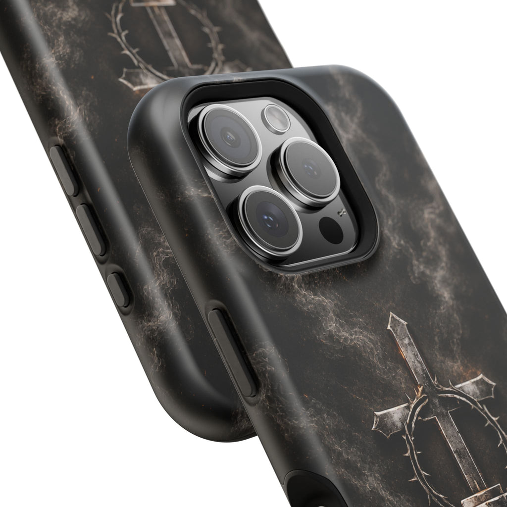 Everforge Faith-Based Magnetic Impact-Resistant Phone Case — "Forged by Faith, Called to Battle" (Ephesians 6:10-19)