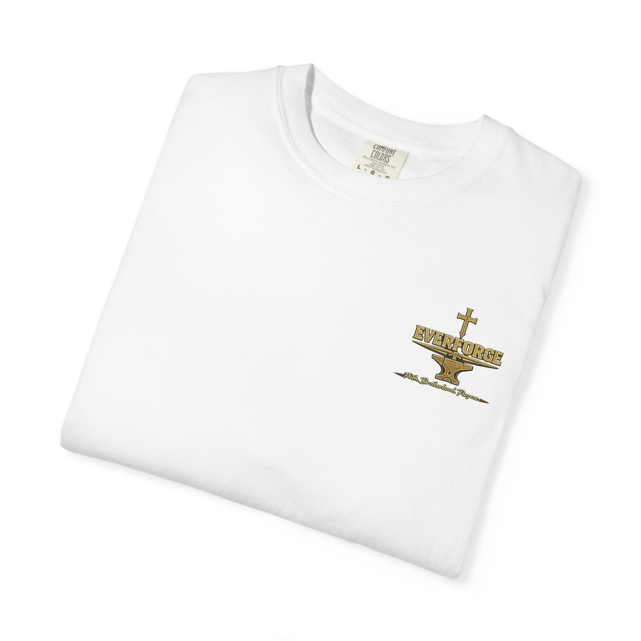 Christian Cross T-Shirt — “Act Like Men. Be Strong.” (1 Corinthians 16:13)