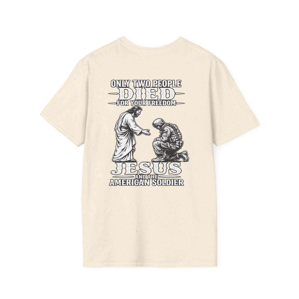 Jesus and the American Soldier T-Shirt — Patriot Faith Graphic Tee
