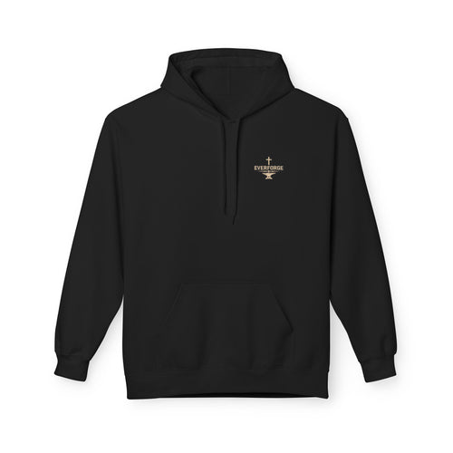 Christian Cross Hoodie — "I Became The Man I Used To Be" Faith Graphic Pullover