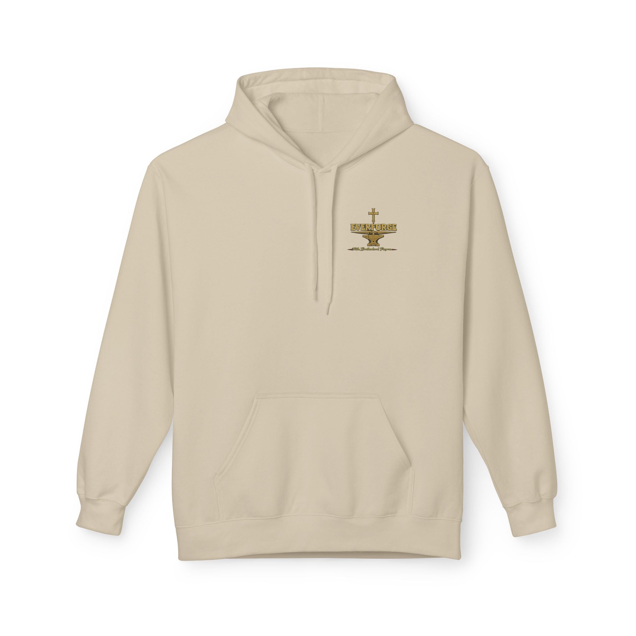 Christian Cross Hoodie — “Act Like Men. Be Strong.” 1 Corinthians 16:13 Religious Pullover