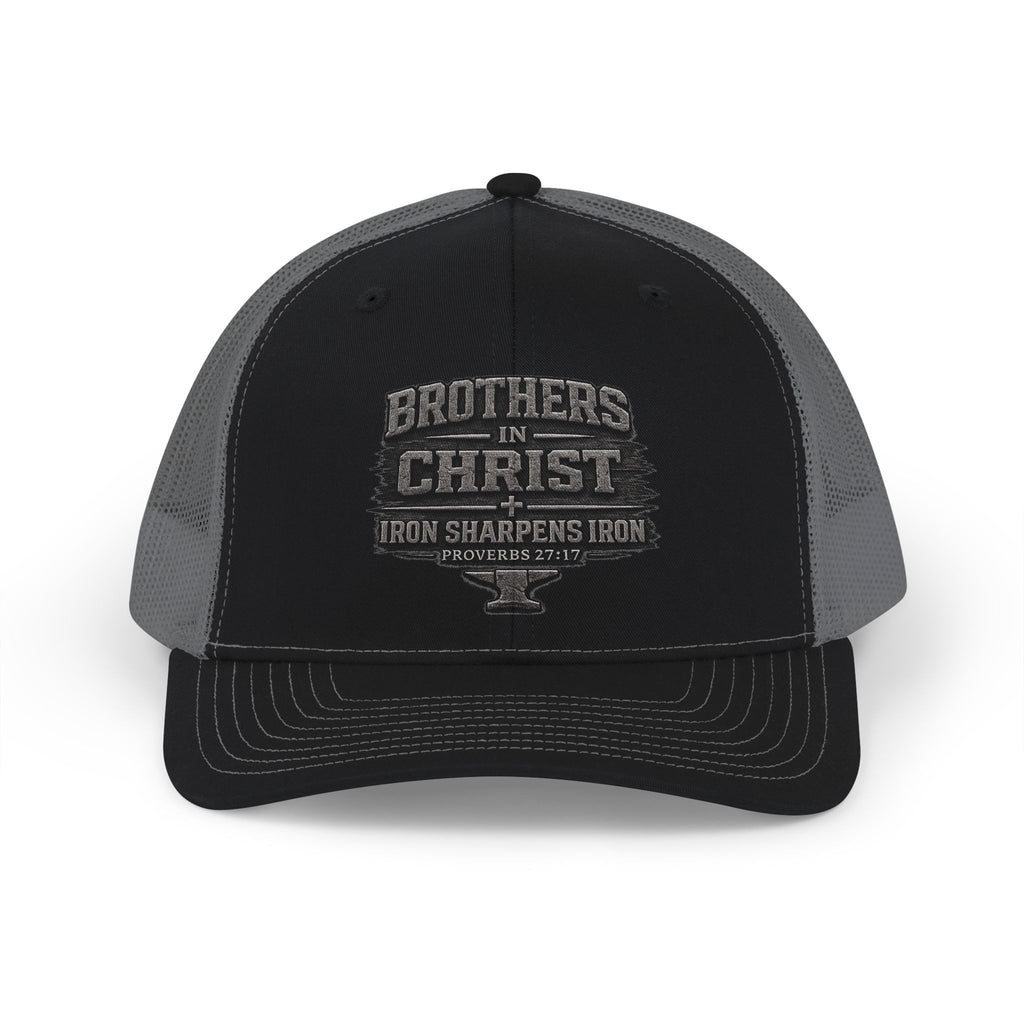 Iron Sharpens Iron Trucker Cap – Proverbs 27:17 Faith Snapback Hat