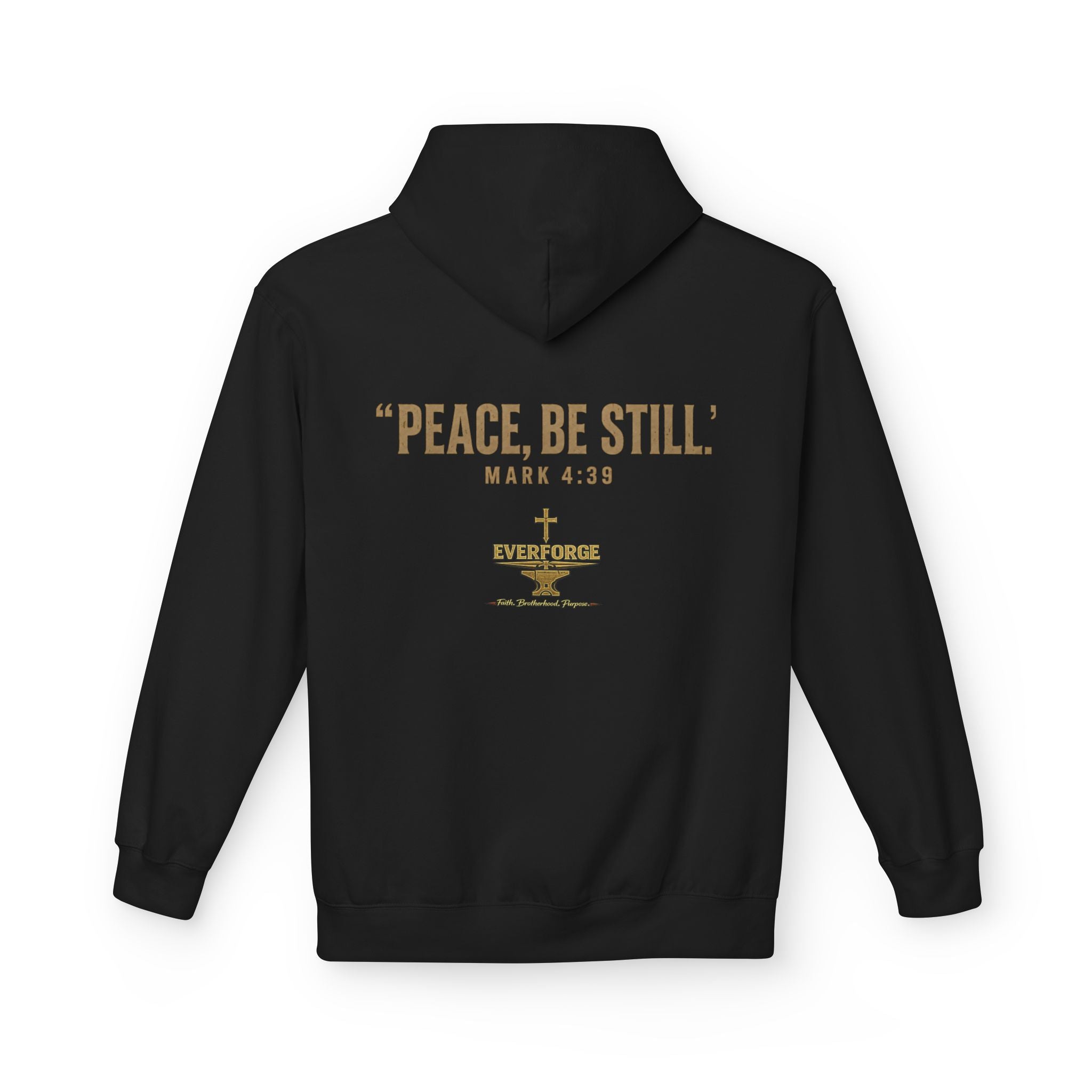 Faith Over Fear Hoodie — "Peace, Be Still" Christian Pullover