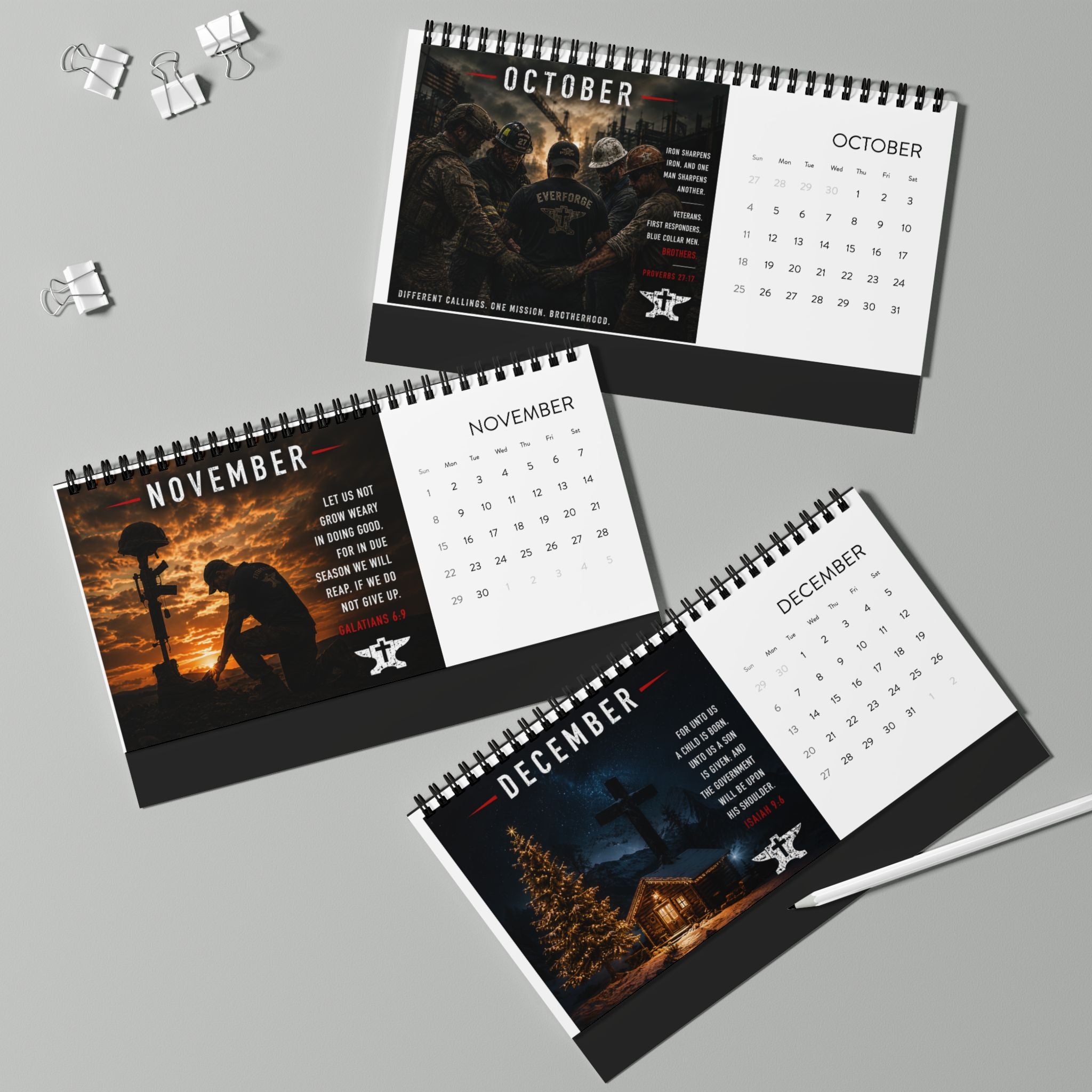 Apocalypse Everforge 2027 Desktop Calendar