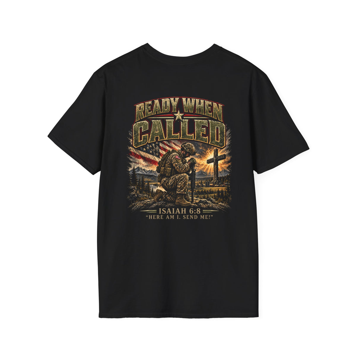 National Guard Ready When Called Military Tribute T-Shirt