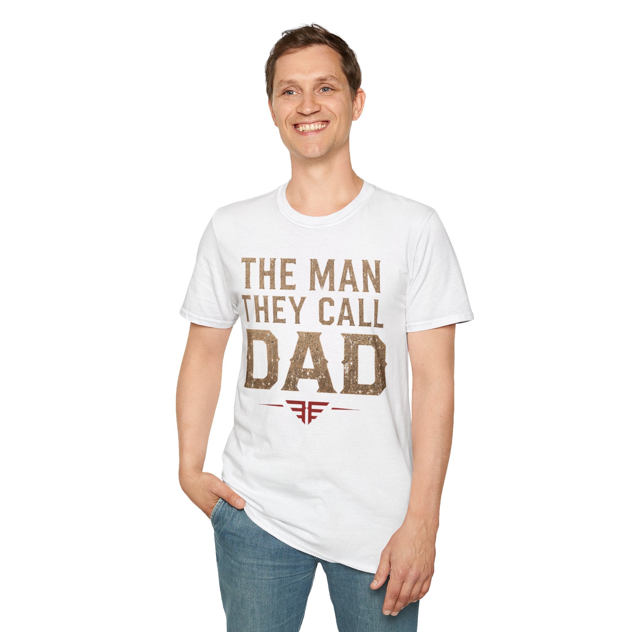 Dad T-Shirt — "The Man They Call Dad" Vintage Typography Father's Day Tee
