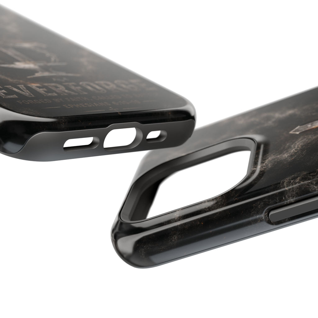 Everforge Faith-Based Magnetic Impact-Resistant Phone Case — "Forged by Faith, Called to Battle" (Ephesians 6:10-19)