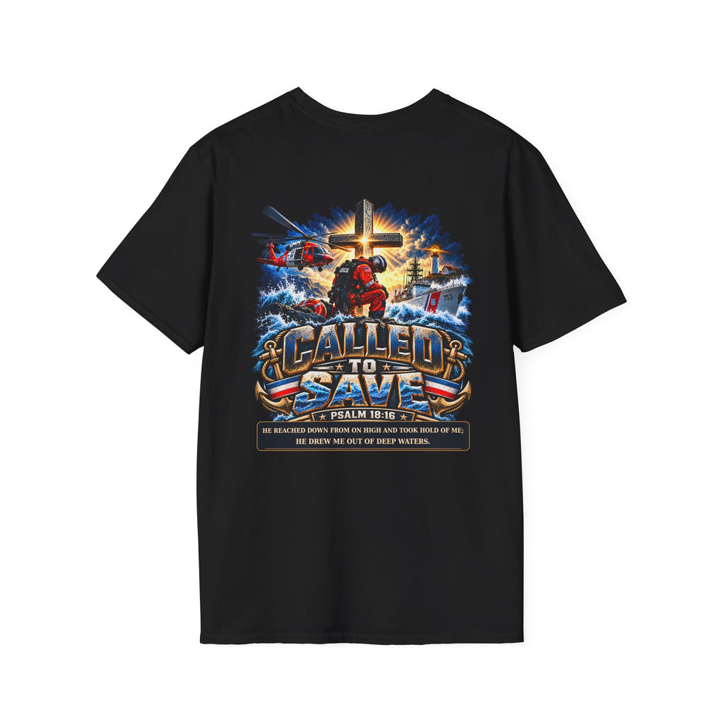 Coast Guard 'Ready Always' T‑Shirt — Called to Save Psalm 107:6 Tribute Tee