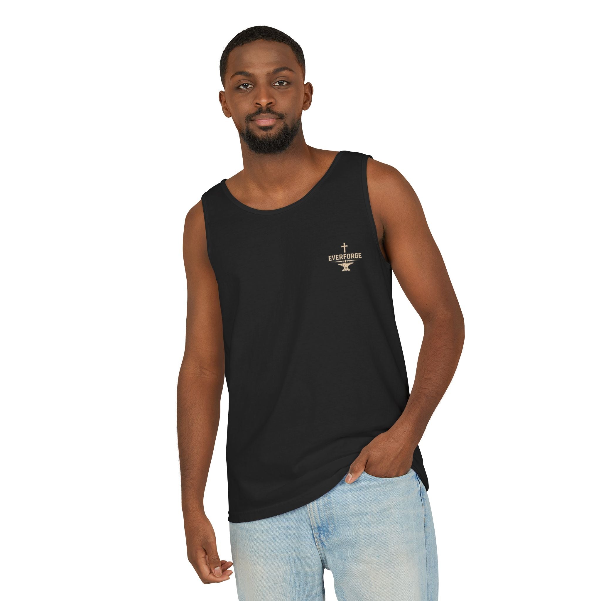 Faith Over Fear Tank Top — Christian Cross Prayer Graphic Tank