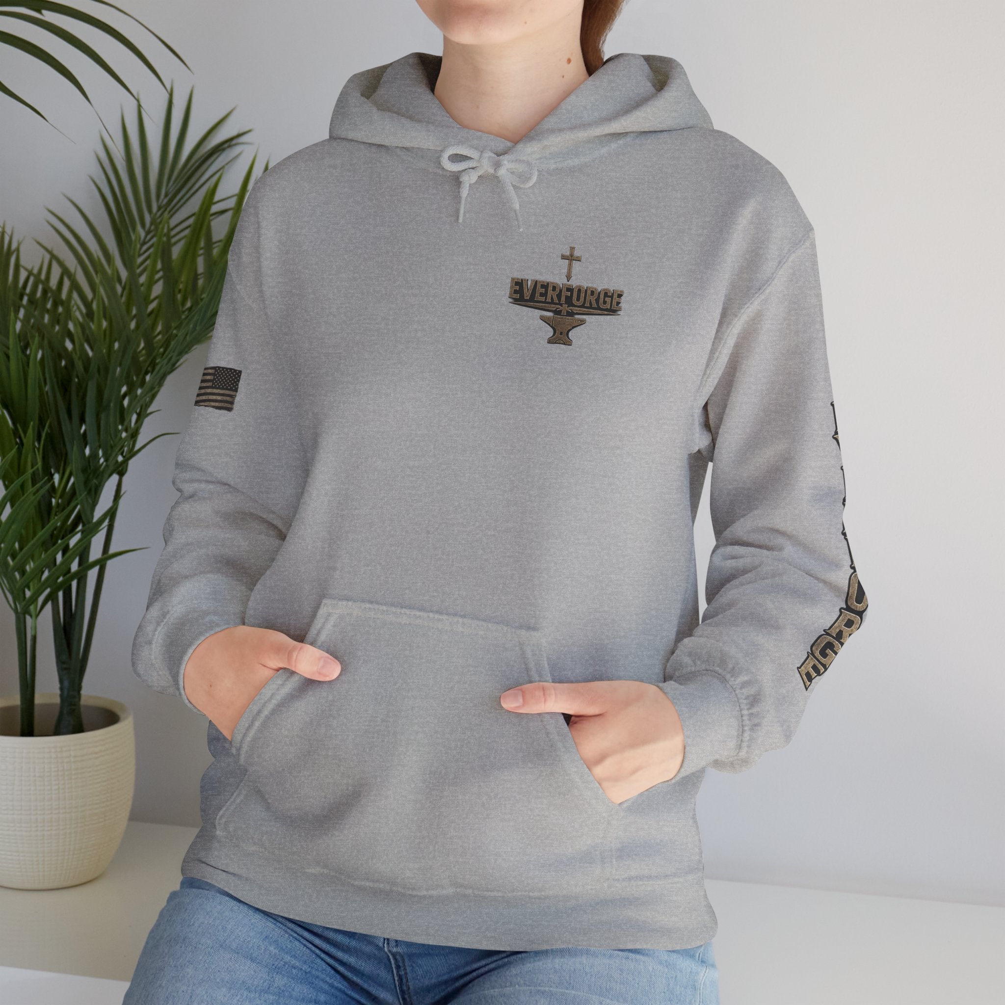 Brotherhood Cross Hoodie — Christian Military Style Pullover