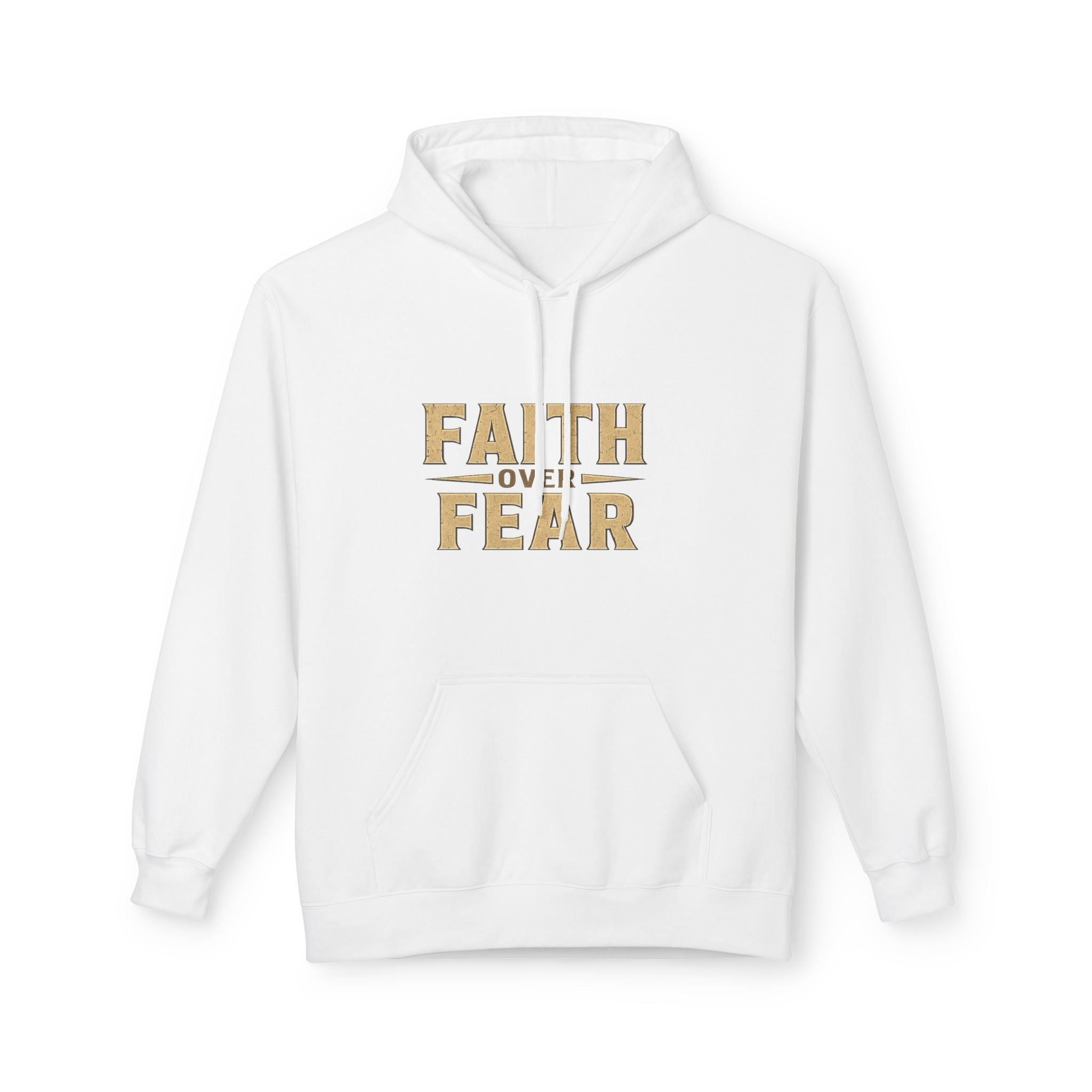 Faith Over Fear Hoodie — "Peace, Be Still" Christian Pullover