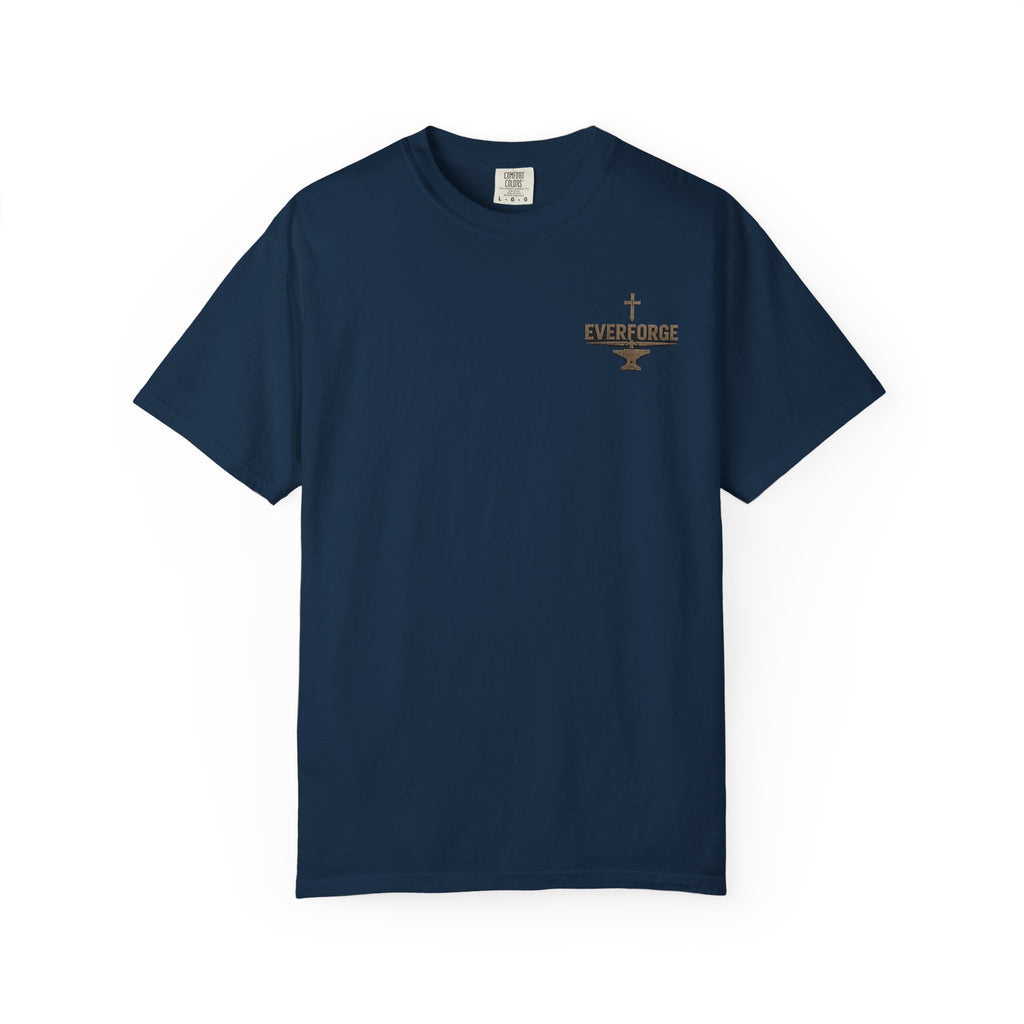 Christian Cross T-Shirt — “Act Like Men. Be Strong.” (1 Corinthians 16:13)