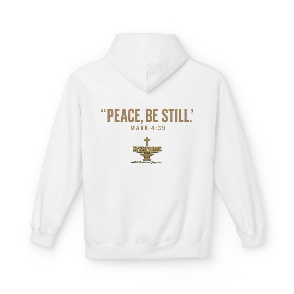 Faith Over Fear Hoodie — "Peace, Be Still" Christian Pullover