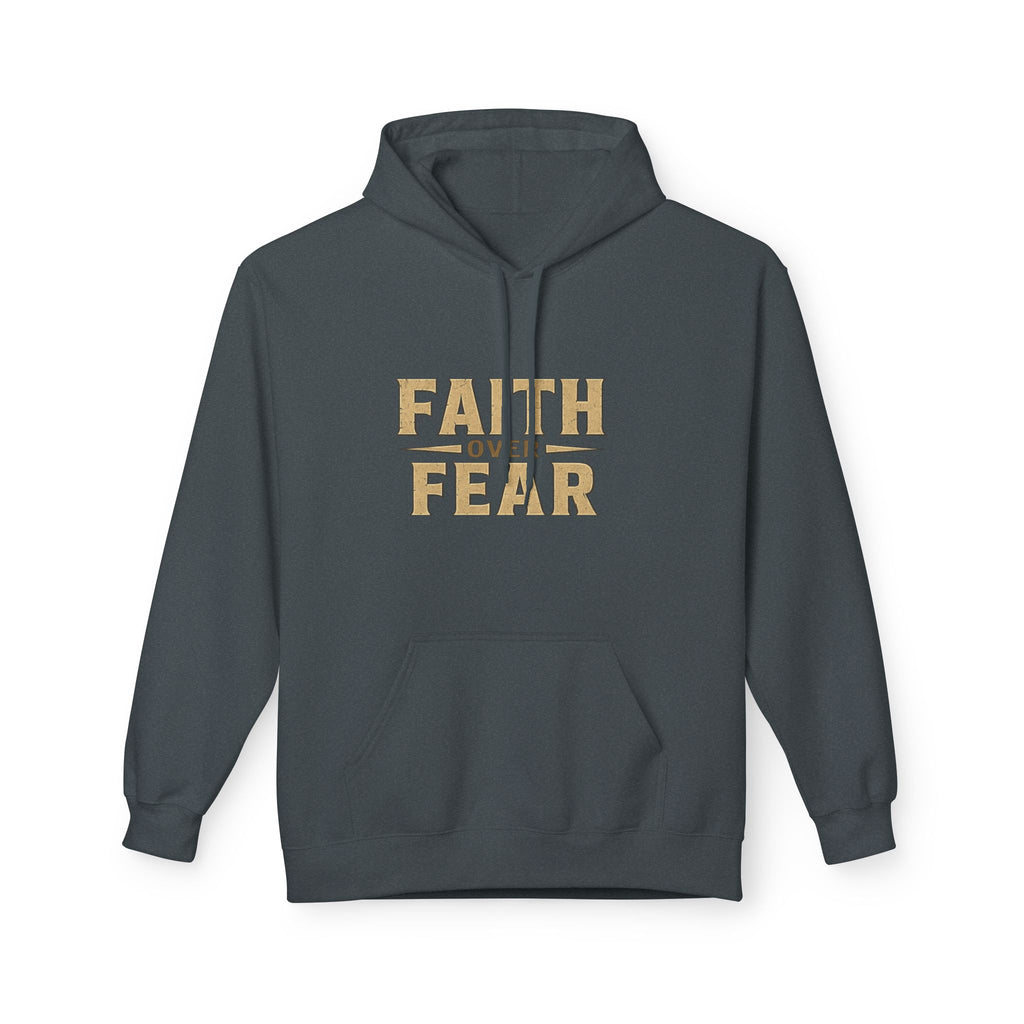 Faith Over Fear Hoodie — "Peace, Be Still" Christian Pullover
