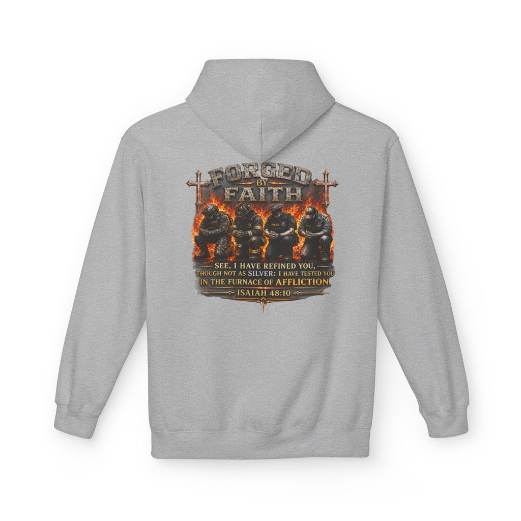 Forged by Faith Isaiah 48:10 Hoodie — Christian Faith Pullover