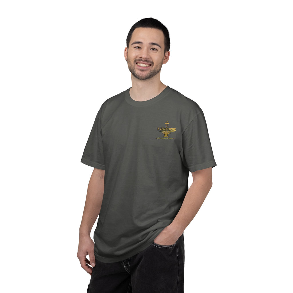 Christian Cross T-Shirt — “Act Like Men. Be Strong.” (1 Corinthians 16:13)