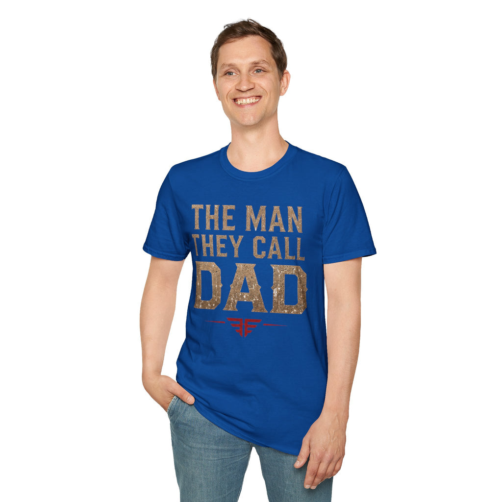Dad T-Shirt — "The Man They Call Dad" Vintage Typography Father's Day Tee