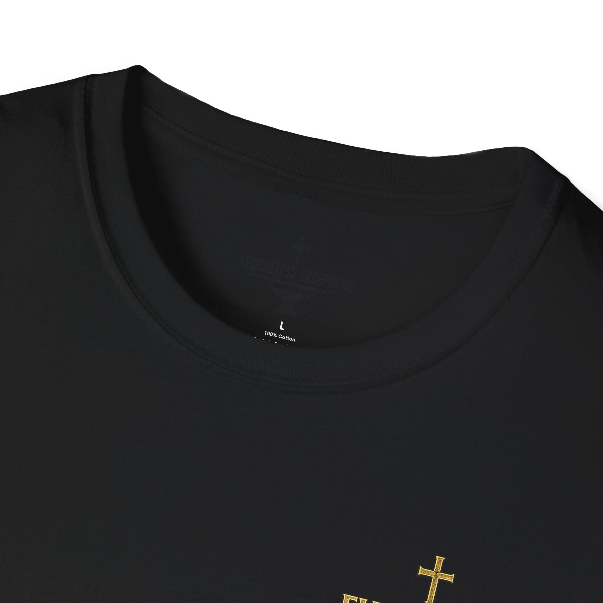 Forged in Fire Anvil Cross T-Shirt — "Forged in Fire" Christian Brotherhood Tee