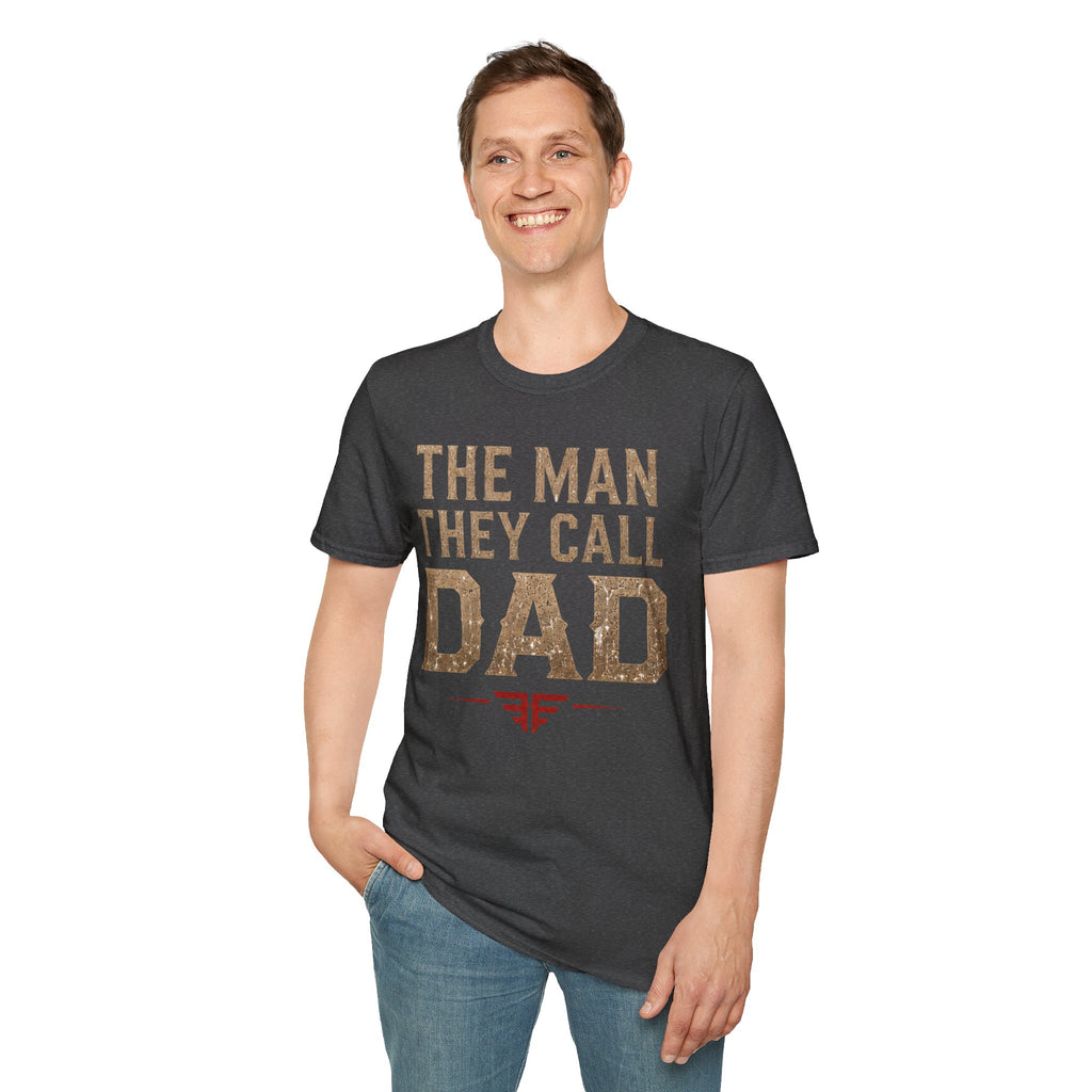 Dad T-Shirt — "The Man They Call Dad" Vintage Typography Father's Day Tee