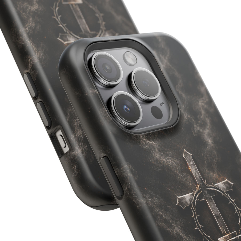 Everforge Faith-Based Magnetic Impact-Resistant Phone Case — "Forged by Faith, Called to Battle" (Ephesians 6:10-19)