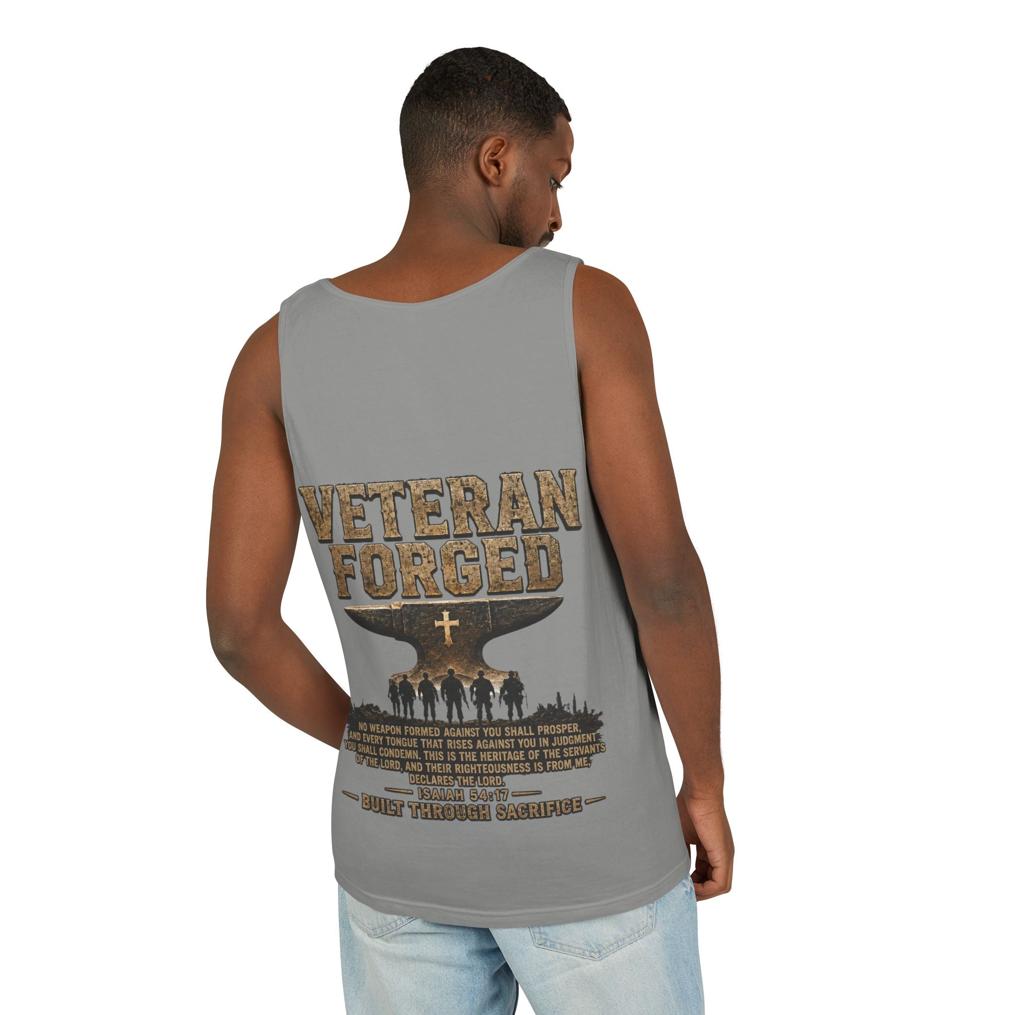 Veteran Forged Tank Top – Military Tribute Graphic Tank