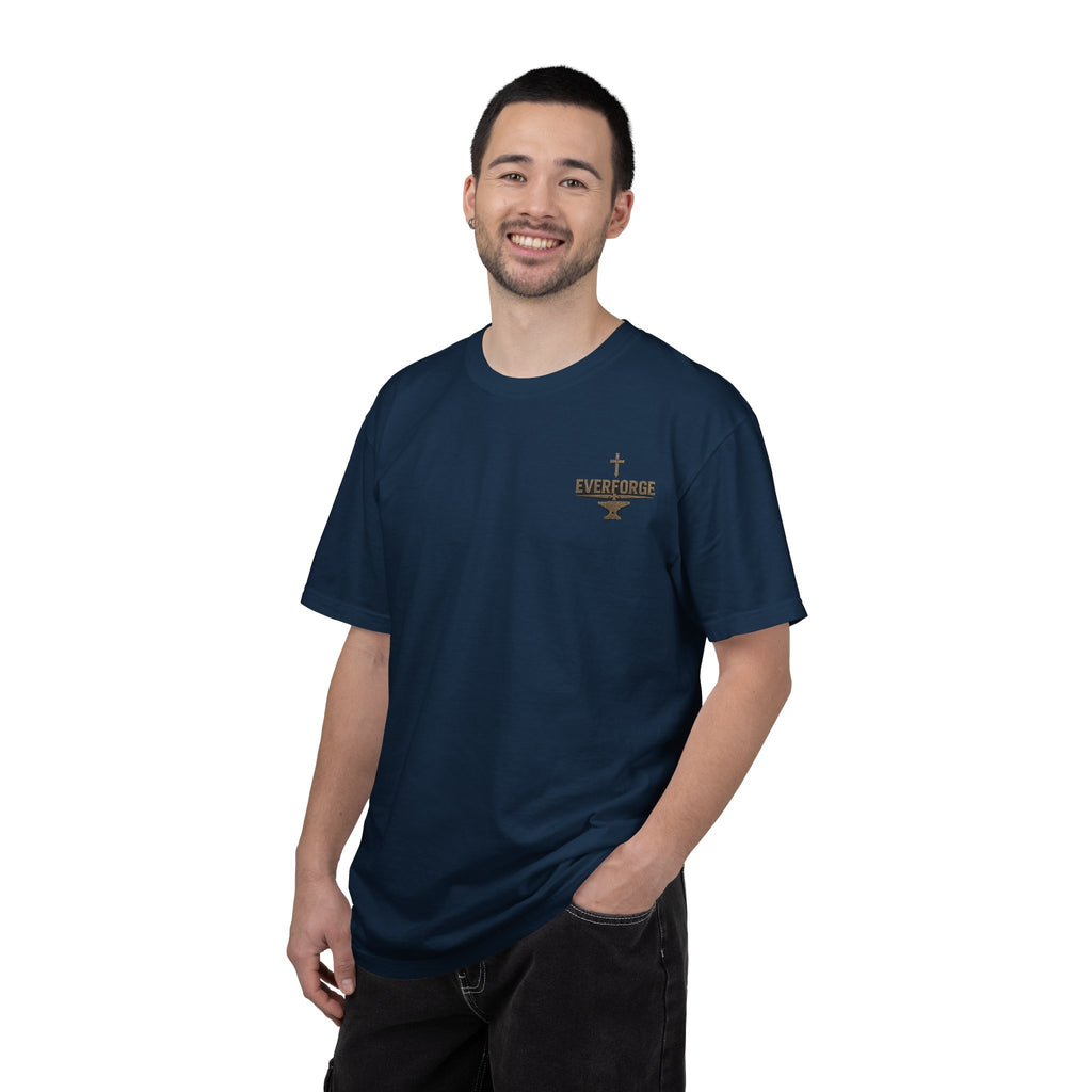 Christian Cross T-Shirt — “Act Like Men. Be Strong.” (1 Corinthians 16:13)