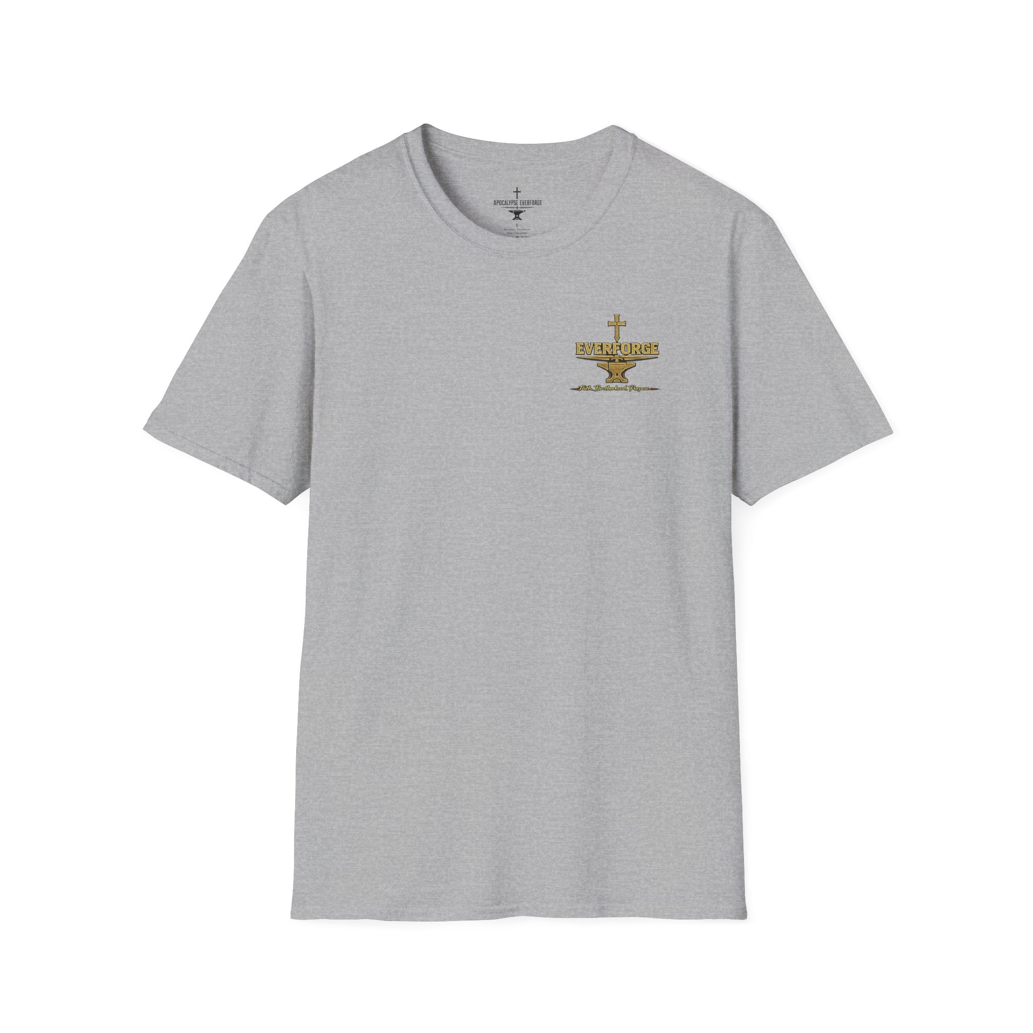 Forged in Fire Anvil Cross T-Shirt — "Forged in Fire" Christian Brotherhood Tee