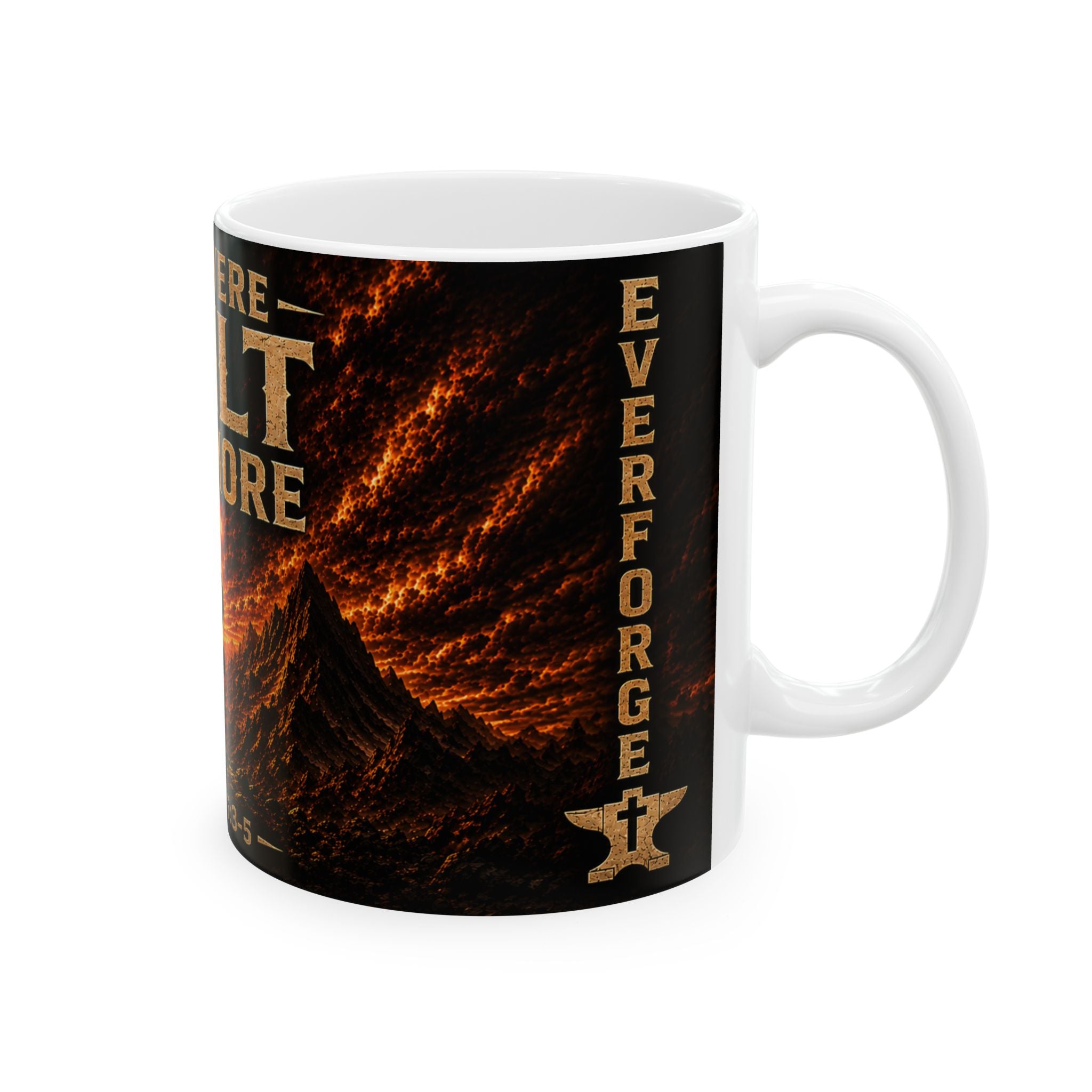Built For More Christian Coffee Mug — "You Were Built For More" Romans 5:3-5 Inspirational Ceramic Mug