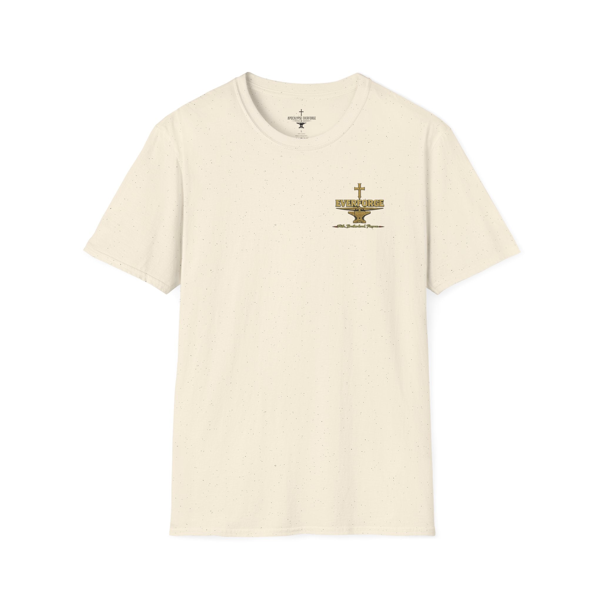 Forged in Fire Anvil Cross T-Shirt — "Forged in Fire" Christian Brotherhood Tee