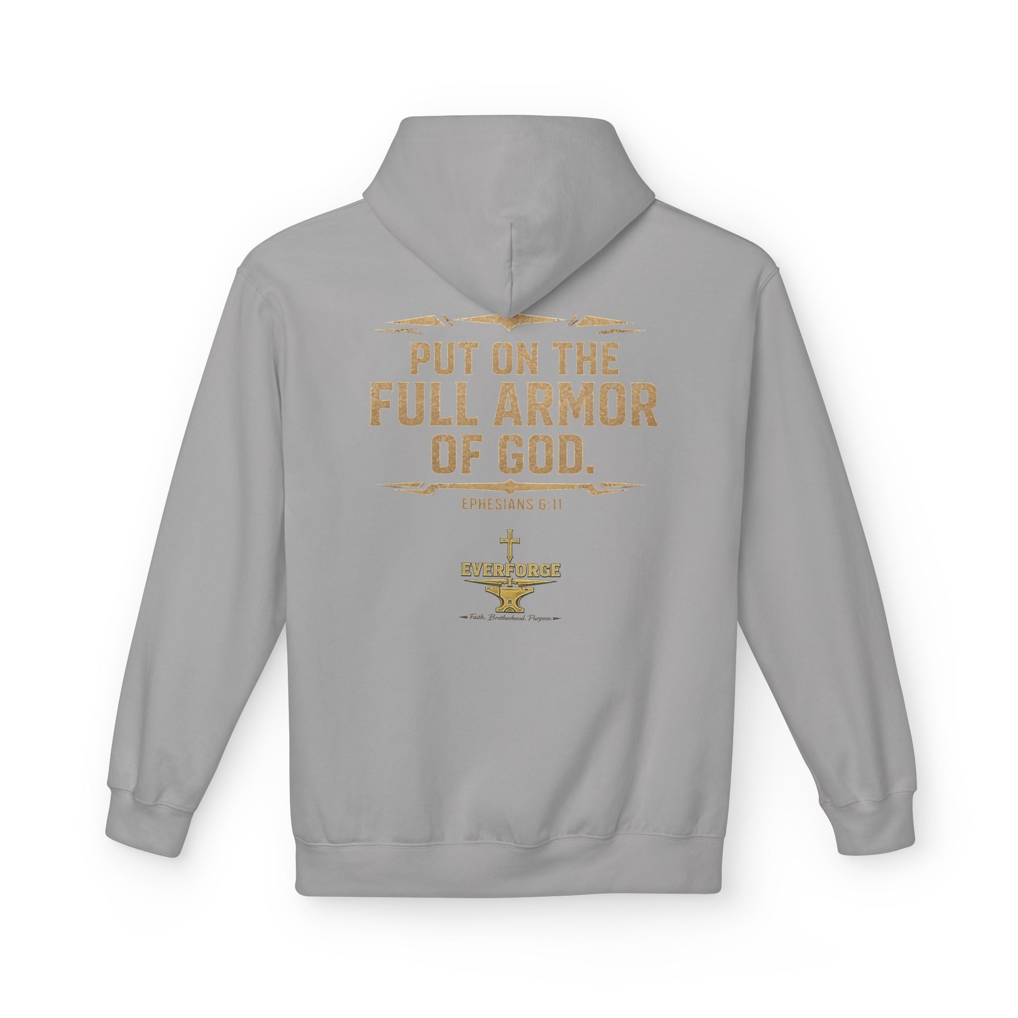 Warrior for Christ Hoodie — "Put On the Full Armor of God" Christian Faith Pullover