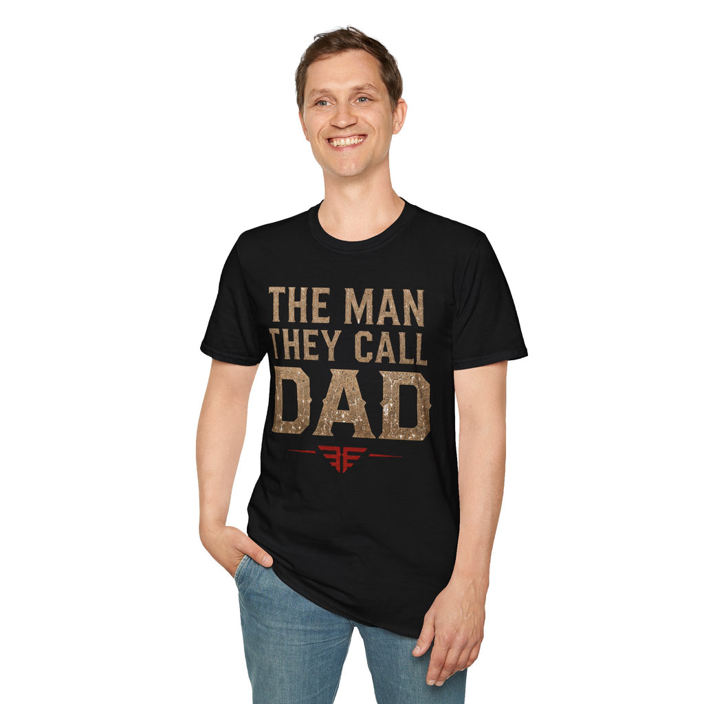 Dad T-Shirt — "The Man They Call Dad" Vintage Typography Father's Day Tee