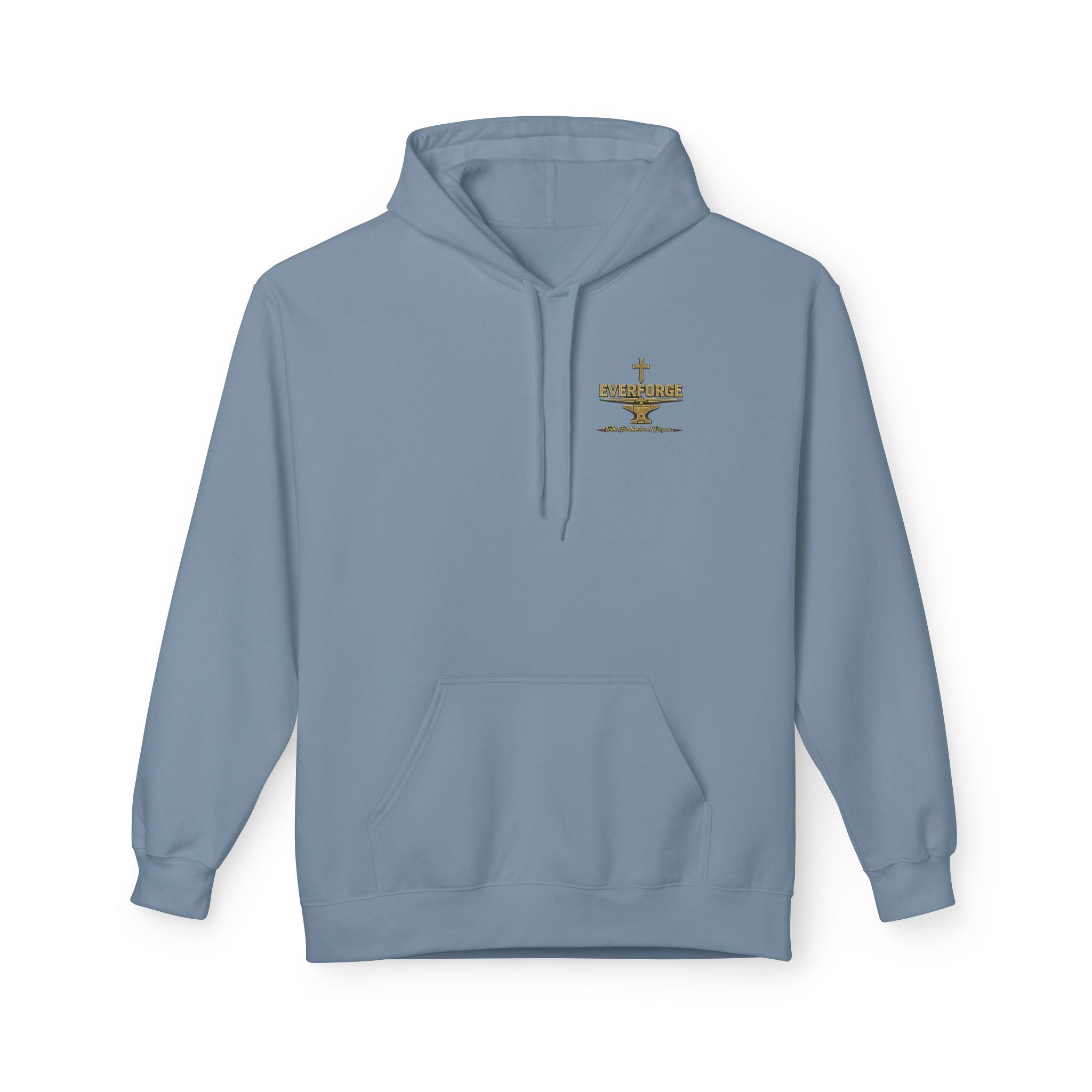 Christian Cross Hoodie — "I Buried The Man I Used To Be" Faith Graphic Pullover