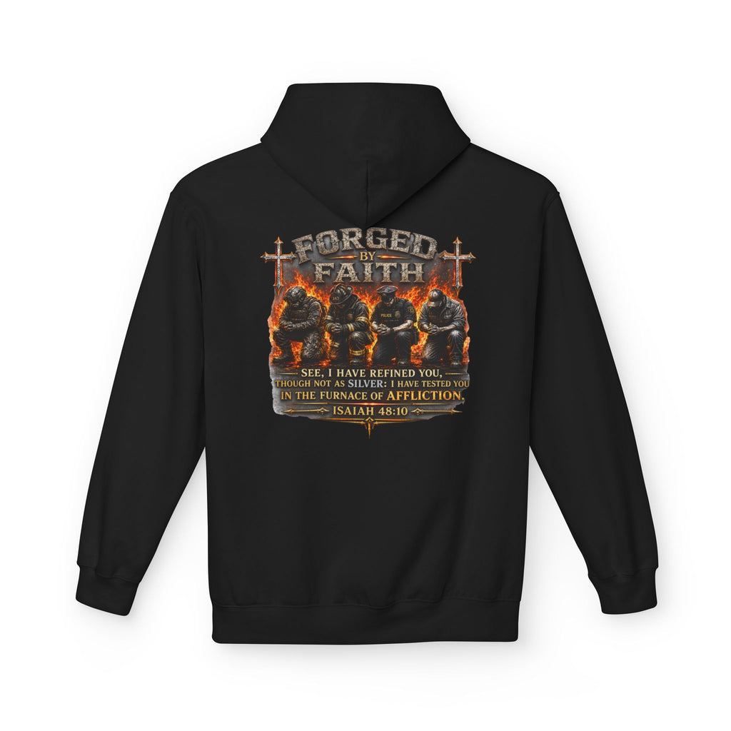 Forged by Faith Isaiah 48:10 Hoodie — Christian Faith Pullover