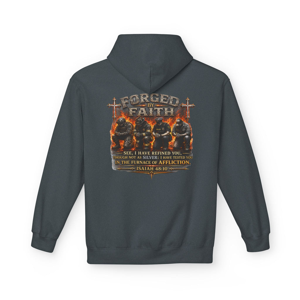Forged by Faith Isaiah 48:10 Hoodie — Christian Faith Pullover