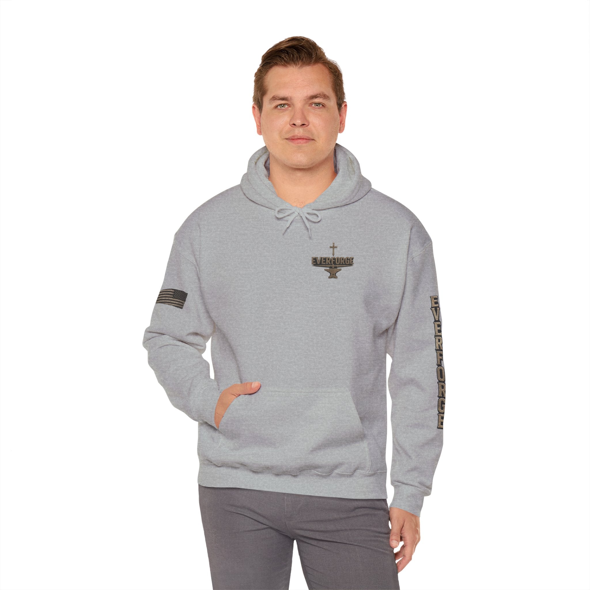 Brotherhood Cross Hoodie — Christian Military Style Pullover