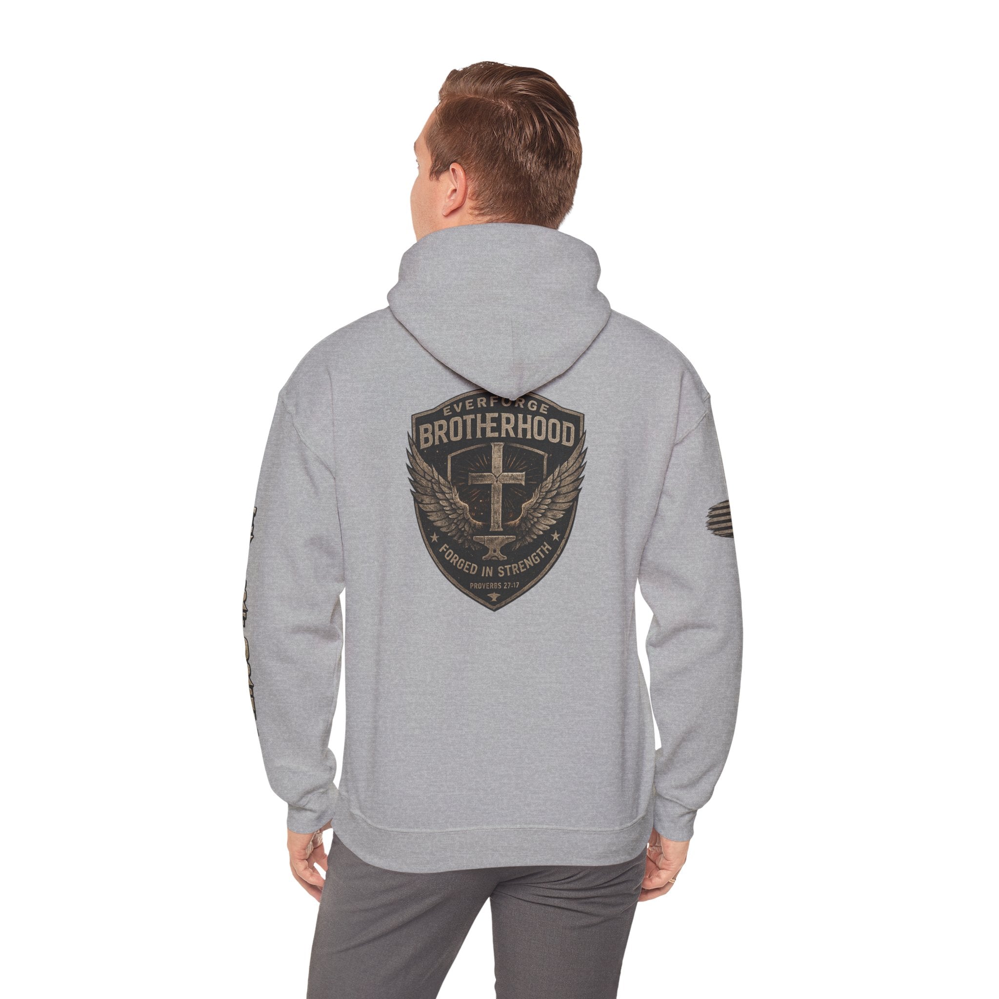 Brotherhood Cross Hoodie — Christian Military Style Pullover