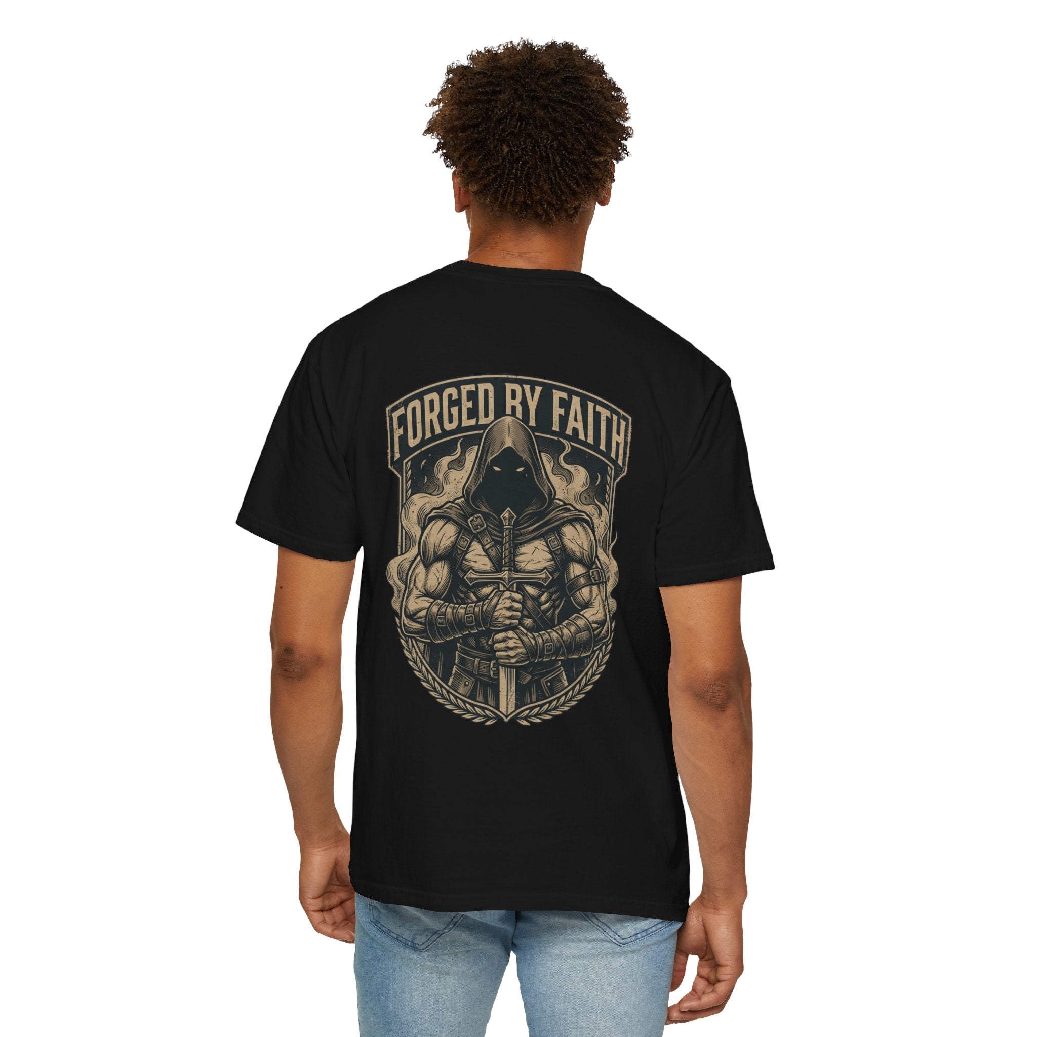 Forged by Faith T-Shirt — Christian Knight Graphic Tee