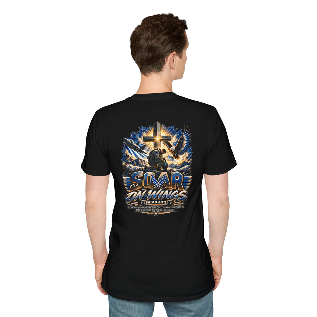 Air Force Wings of Freedom & Savior Graphic T-Shirt