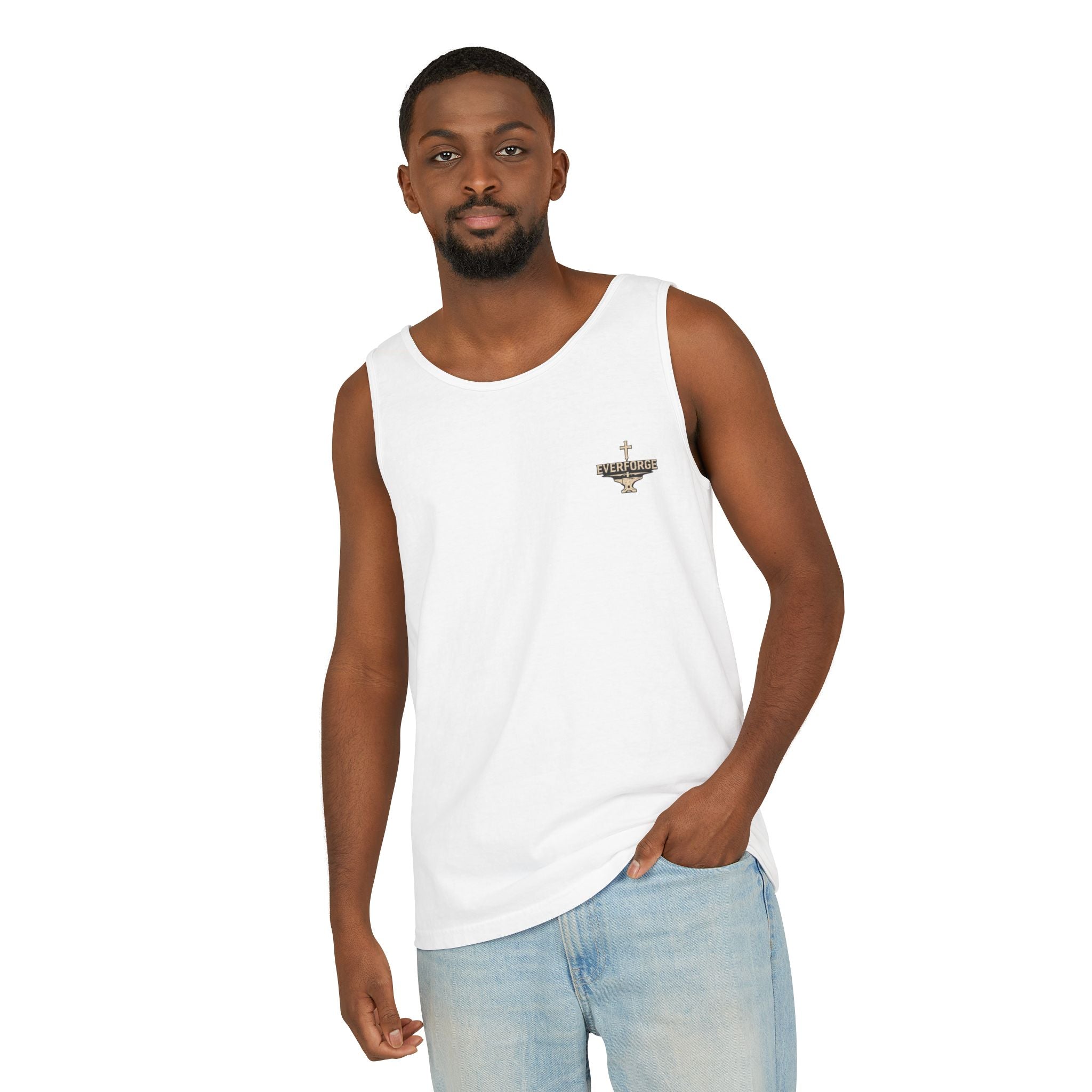 Faith Over Fear Tank Top — Christian Cross Prayer Graphic Tank