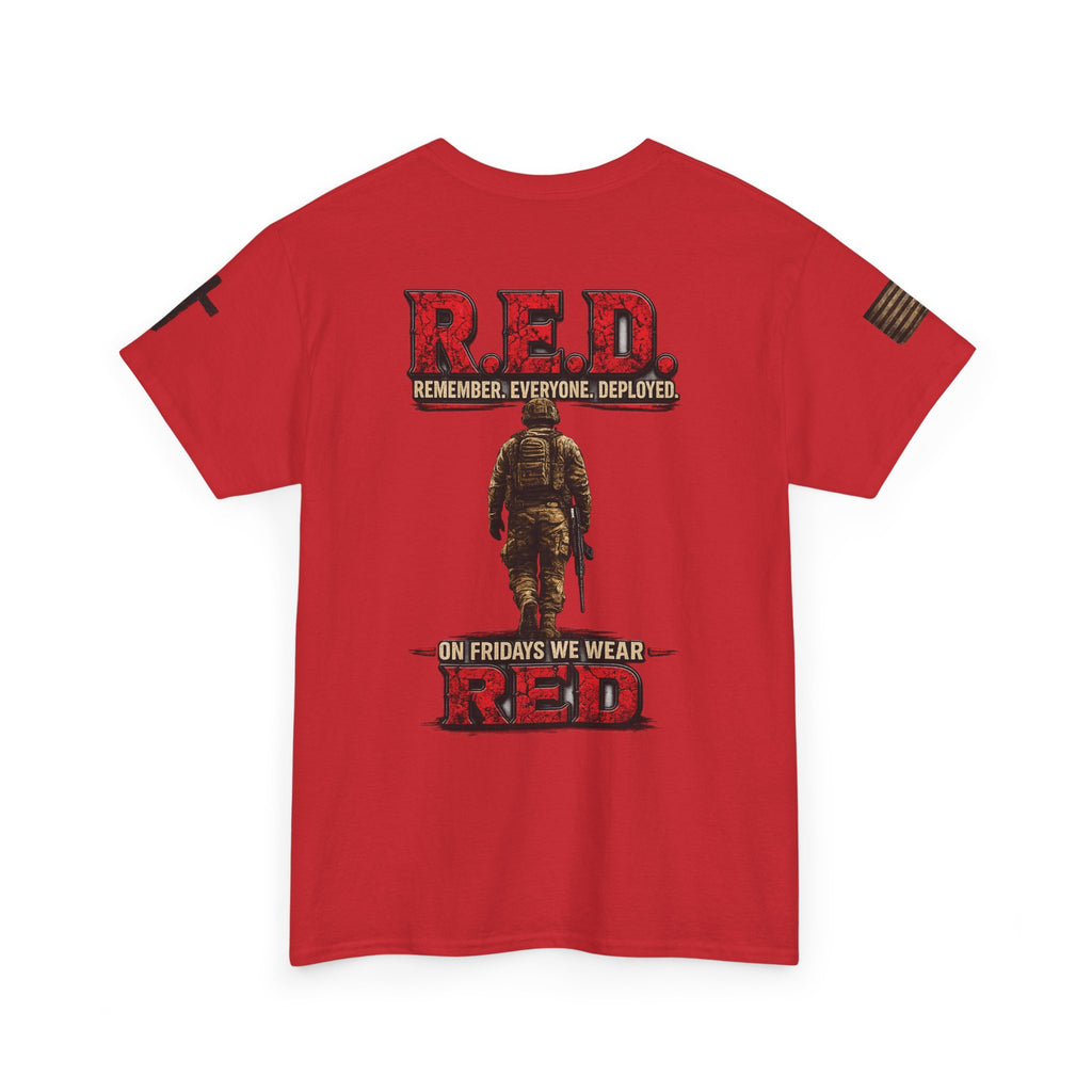 T-Shirt — 'On Fridays We Wear Red' Veteran/Patriot Graphic Tee
