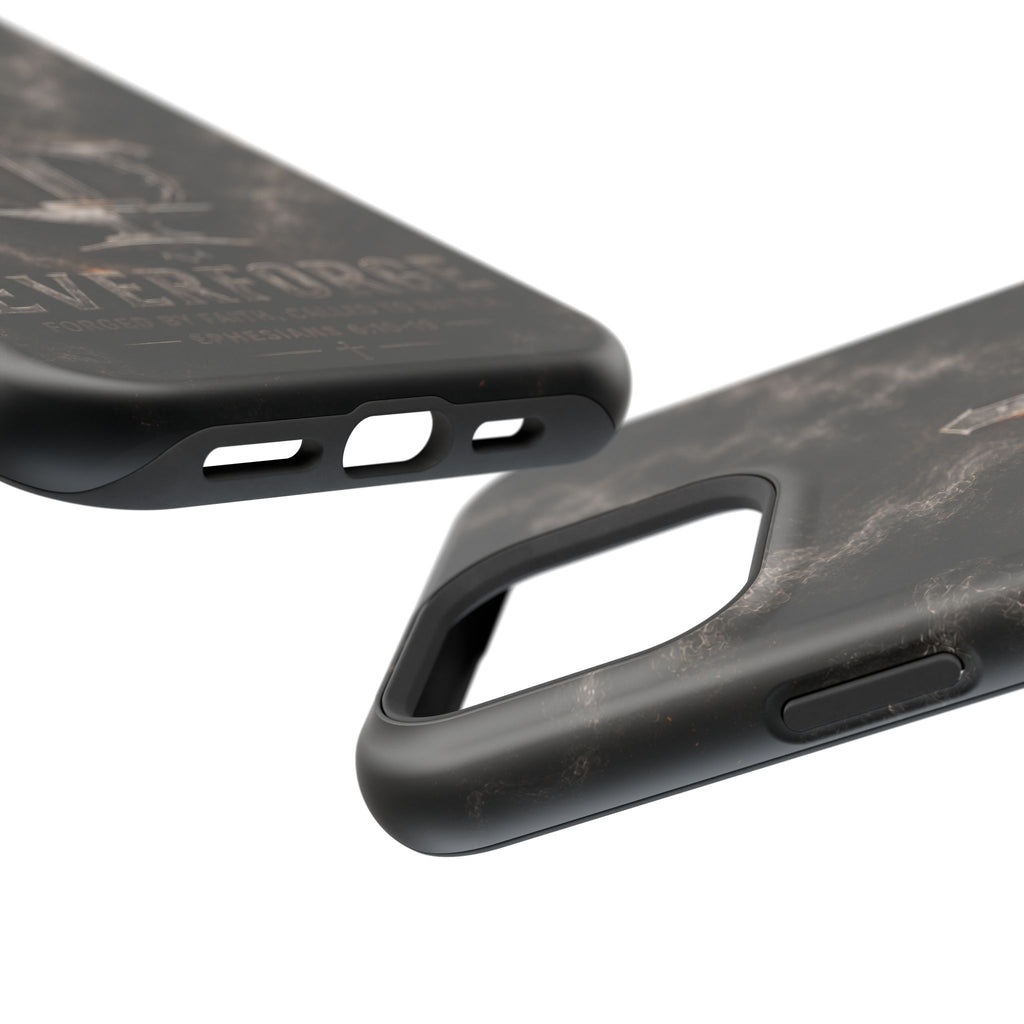 Everforge Faith-Based Magnetic Impact-Resistant Phone Case — "Forged by Faith, Called to Battle" (Ephesians 6:10-19)