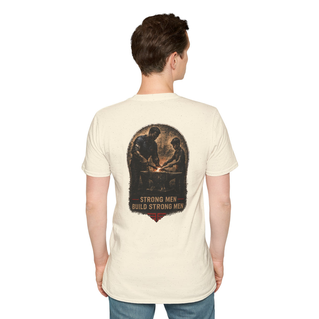 Iron Sharpens Iron T‑Shirt — Proverbs 27:17 Inspirational Christian Tee
