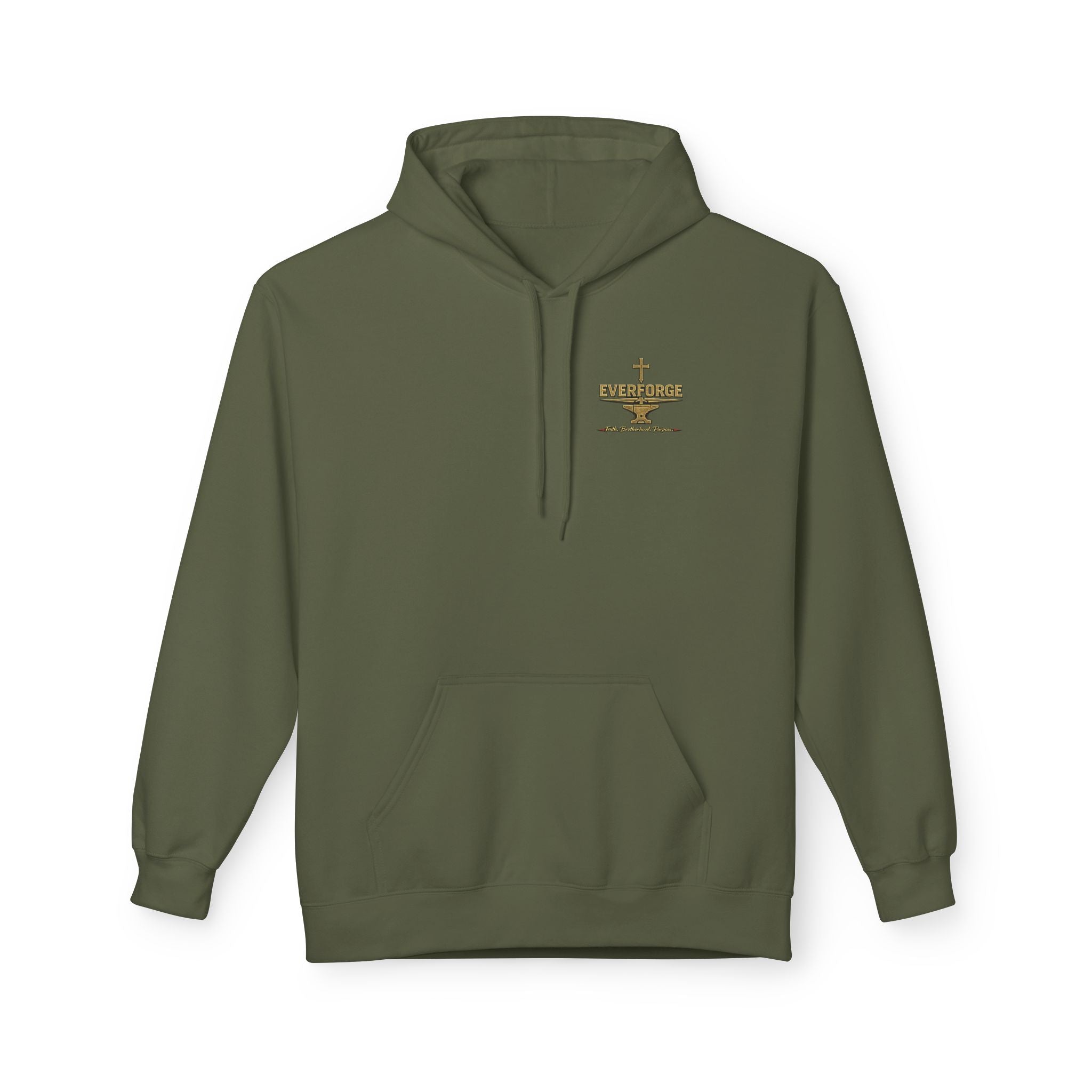 Christian Cross Hoodie — "I Buried The Man I Used To Be" Faith Graphic Pullover