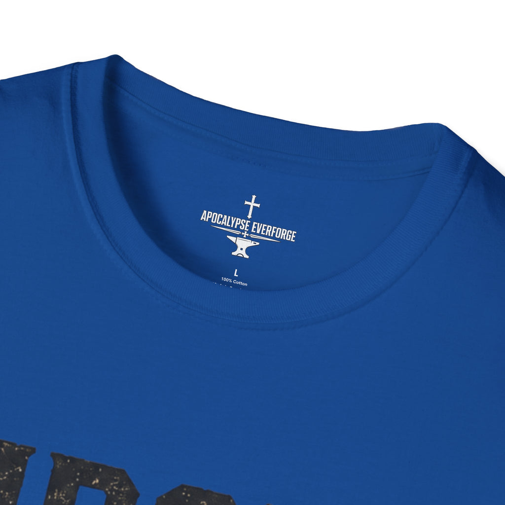 Iron Sharpens Iron T‑Shirt — Proverbs 27:17 Inspirational Christian Tee
