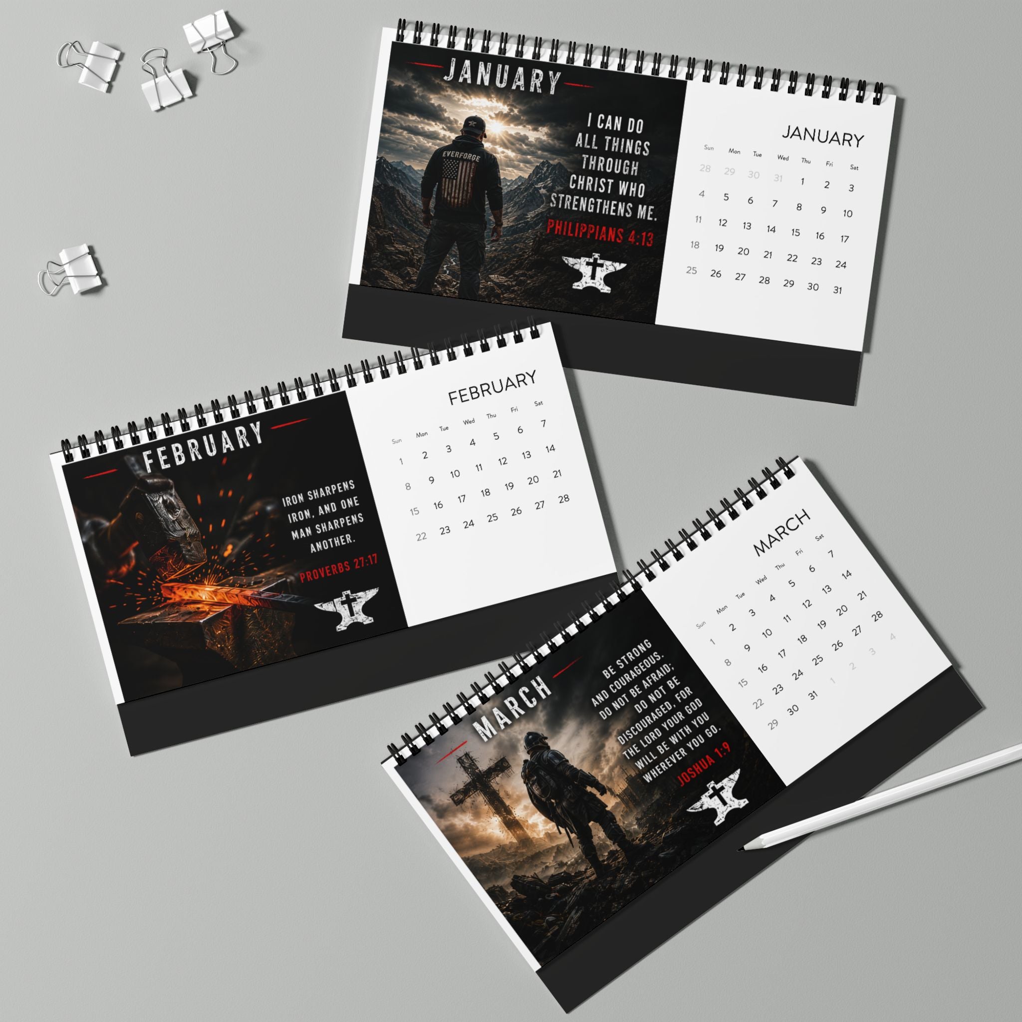 Apocalypse Everforge 2027 Desktop Calendar