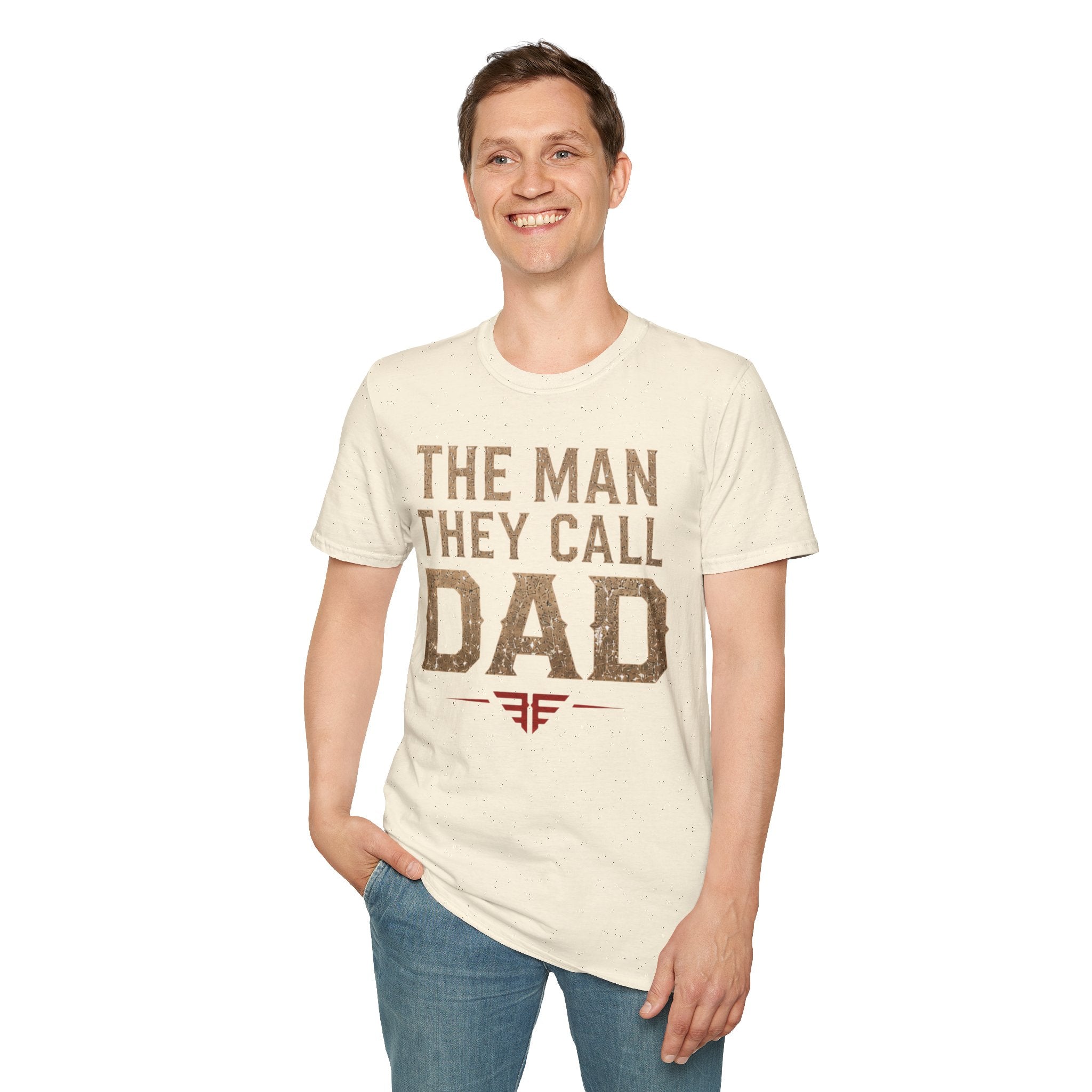 Dad T-Shirt — "The Man They Call Dad" Vintage Typography Father's Day Tee