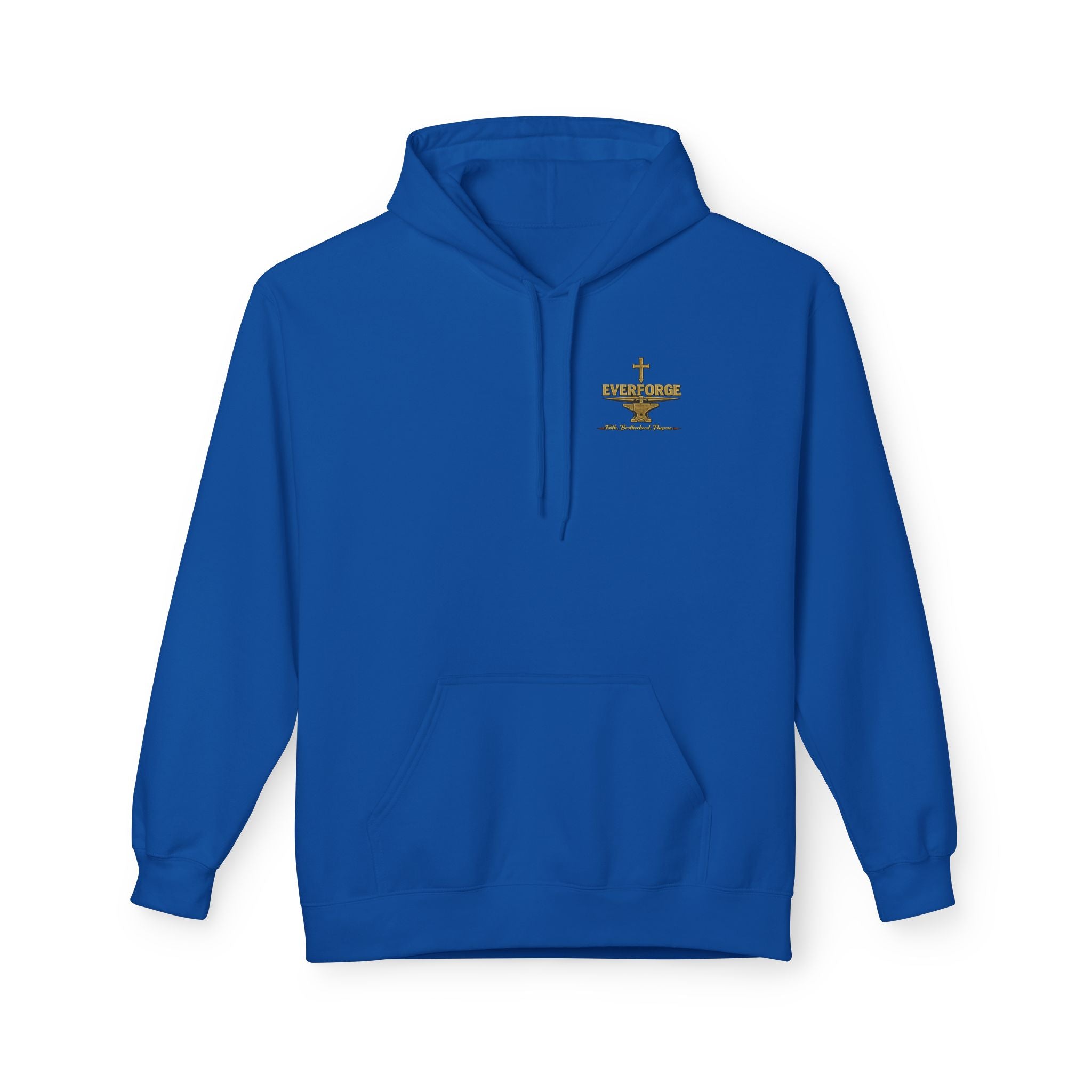 Christian Cross Hoodie — “Act Like Men. Be Strong.” 1 Corinthians 16:13 Religious Pullover
